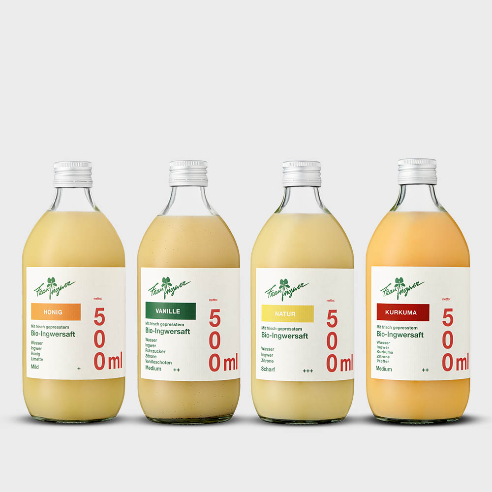 Frau Ingwer : ingwersaft 500ml probierset